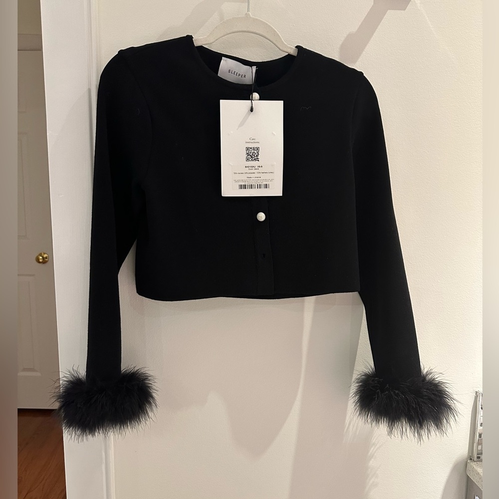 NWT Daily Sleeper Cardigan with Feathers